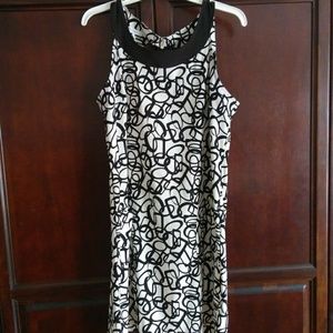Dress Barn Black and White shift Dress